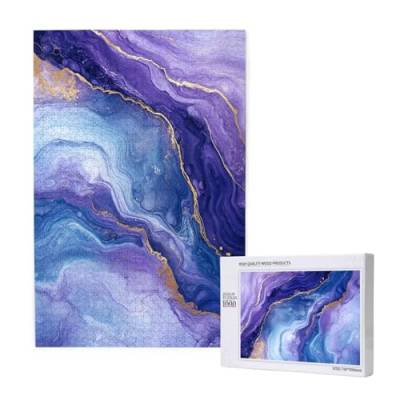 Puzzle 3000 Teile Marmor Puzzles für Erwachsene Lila HD Puzzel Anspruchsvolles und Lustig Kreatives Unterhaltungsspiel, DIY Holzpuzzle für Erwachsene Als Feiertage Deko Geschenk fur Frauen M-1694 von Yeogcohe